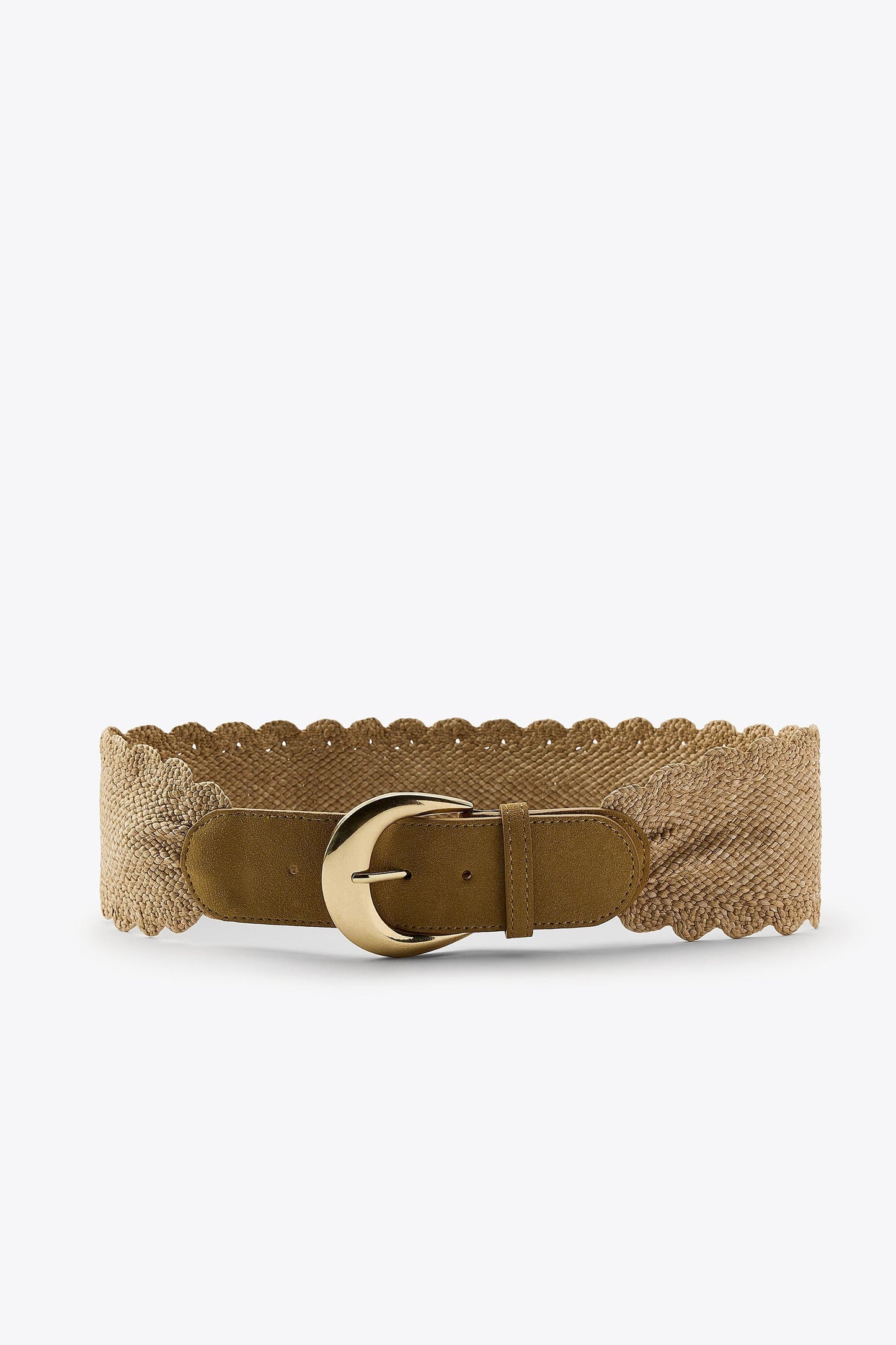 COMBINED RAFFIA BELT