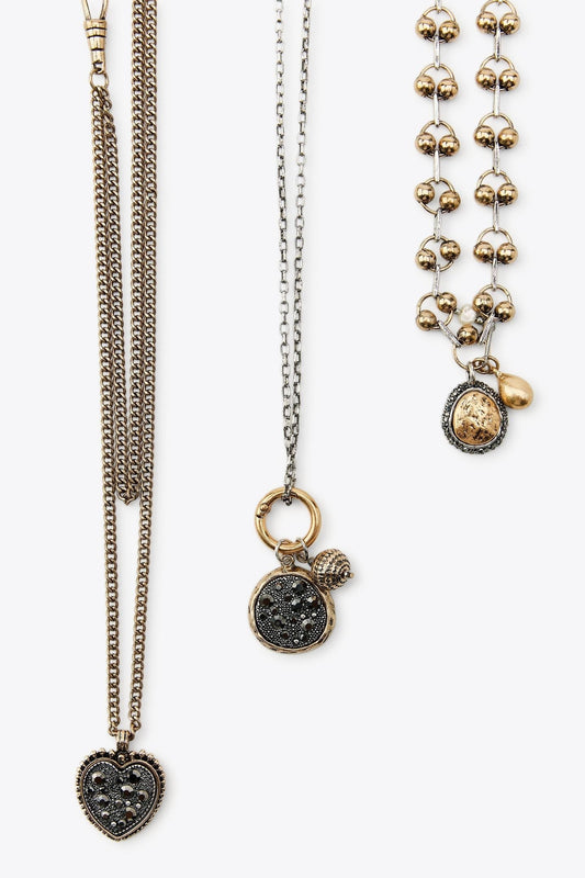 3-PACK OF ASSORTED CHAIN NECKLACES WITH COINS